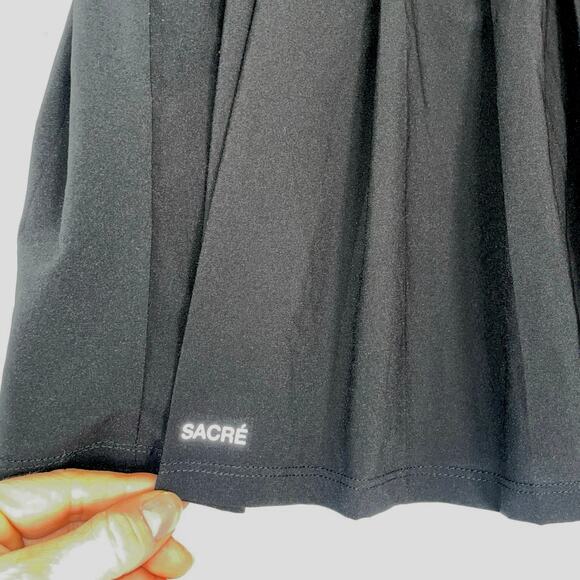 Sacre Serena Athletic Skirt Womens Tennis Pickleball Skort Black Size Large - Picture 3 of 6